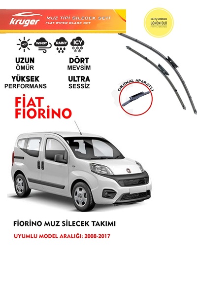KRUGER Fiat Fiorino Cam Silgeç Takımı 2007 Sonrası