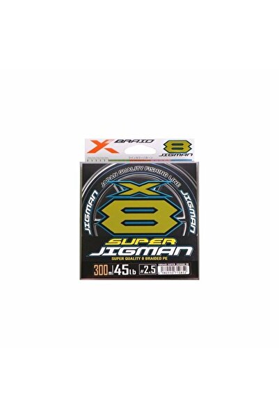 YGK X013 X-Braid Super Jigman 8x 300m Multicolor İp Misina - 16 LB