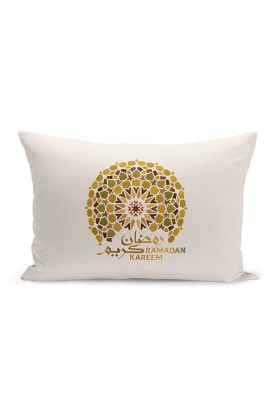 Bertille Home Κάλυμμα μαξιλαριού ριχτάρι σειράς Ramadan διπλής όψης με ψηφιακή εκτύπωση (Κάλυμμα μαξιλαριού Ramadan)