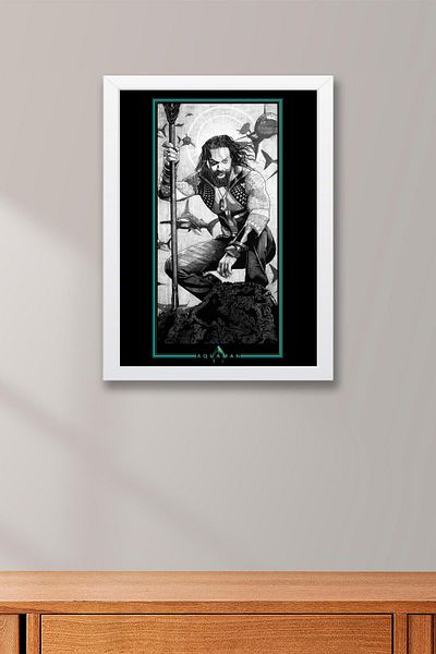 Saturn Aquaman Πίνακας με κορνίζα - Πίνακας αφίσας Marvel