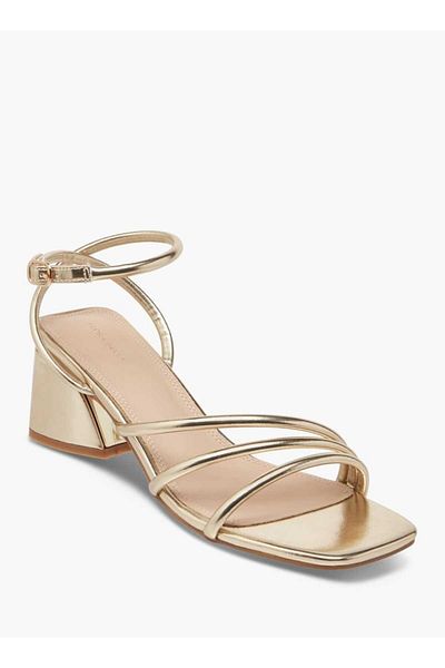 Flora Bella by Shoexpress Flora Bella Block Heeled Sandals with Buckle Closure