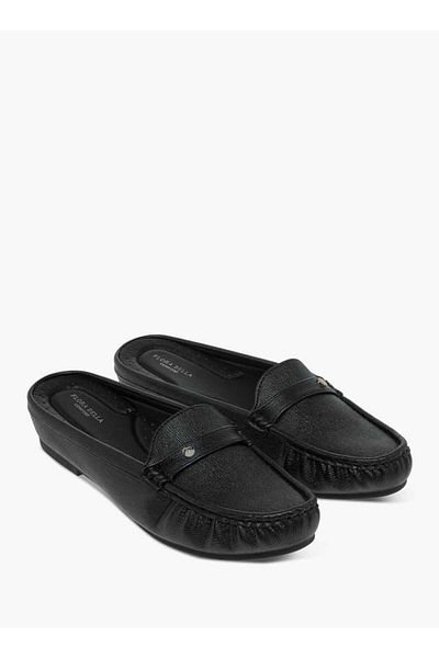 Flora Bella by Shoexpress Flora Bella Textured Slip-On Mules