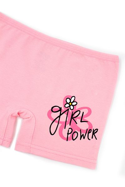 Öts Girl's Set of 6 Colorful Printed Lycra Boxers