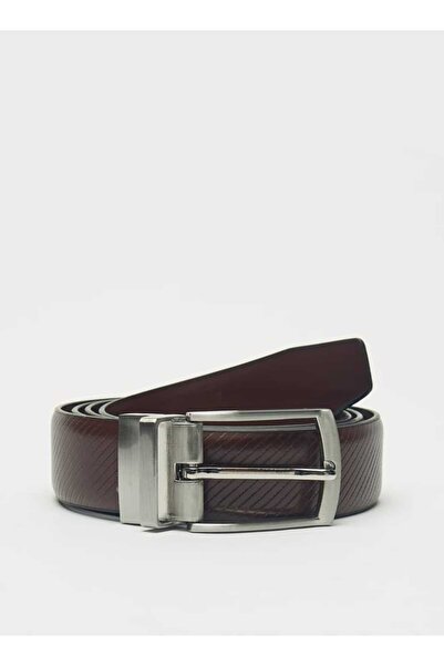 LBL by Shoexpress Textured Reversible Belt with Pin Buckle Closure