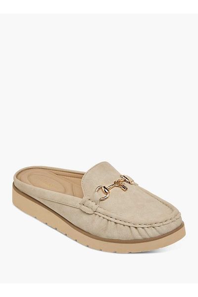 Flora Bella by Shoexpress Flora Bella Metal Accent Slip-On Mules