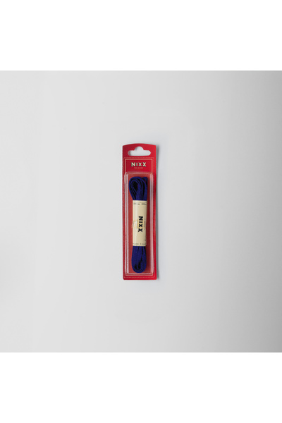 Nixx NX301 - أربطة حذاء كاجوال وكلاسيكية مسطحة مشمعة 100 سم - أزرق داكن - زوج...