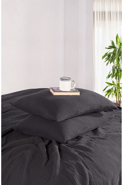MYLASA HOME Μαξιλαροθήκη μουσελίνας 2 τεμαχίων με καθορισμένο σχέδιο 50 Χ 70 εκ.