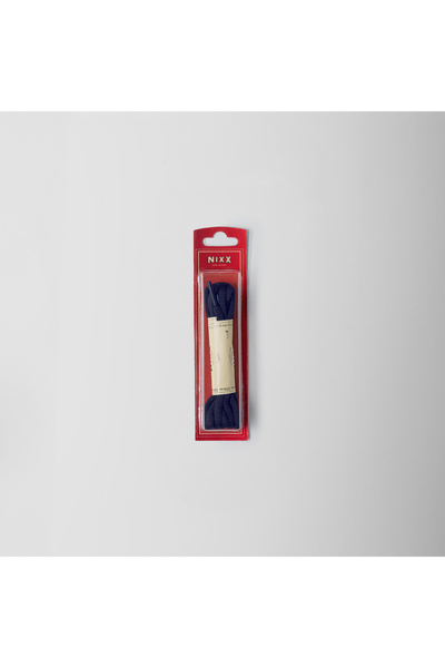 Nixx NX301 - أربطة حذاء كاجوال وكلاسيكية مسطحة مشمعة 120 سم - أزرق داكن - زوج...