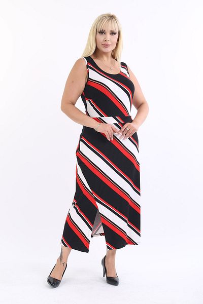 modayız Αμάνικο καλοκαιρινό φόρεμα Plus Size 28d-2169
