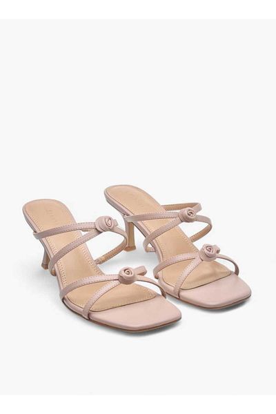 Celeste Women's Embellished Slip-On Sandals with Kitten Heels