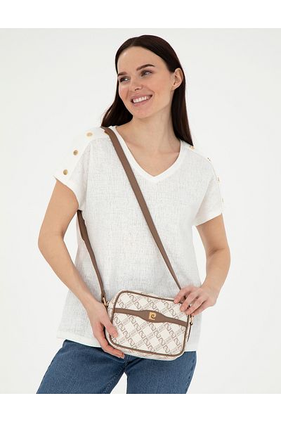Pierre Cardin Beige Crossbody Bag 50305543-Vr011
