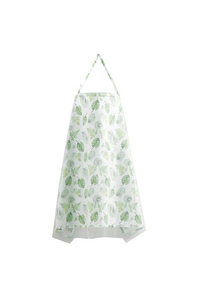 Blooming Blossom - Breathable Printed Nursing Cover - White/Green