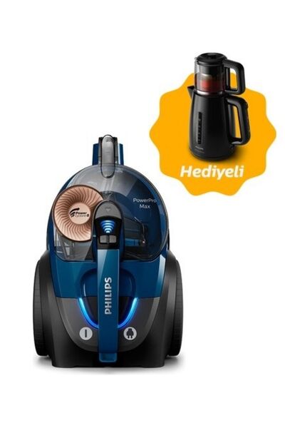 Philips Powerpro Max Torbasız Süpürge + Çaycı Hediyeli HD7301/00
