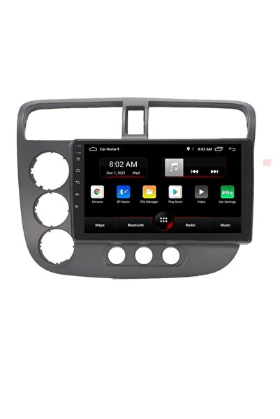 Naviactgo Honda Civic Vtec2 Uyumlu Multimedya Android Teyp 4Gb Ram 64Gb Hafıza 8 Çekirdek Kamera Hediyeli