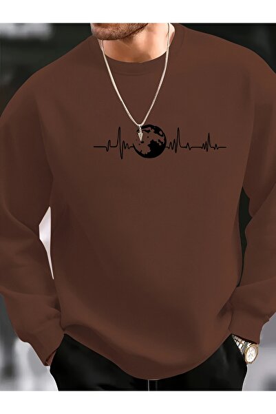 MODAVİBE Φούτερ από ύφασμα με μείγμα βαμβακιού και πολυεστέρα, με 2 κλωστές κ...