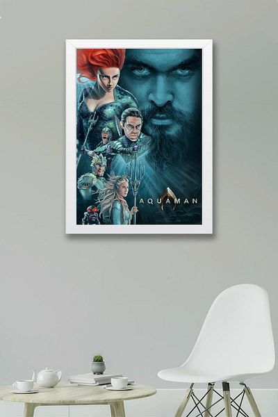 Saturn Aquaman Πίνακας με κορνίζα - Πίνακας αφίσας Marvel