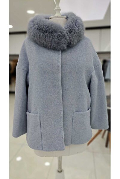 baydemir tekstil Tilki Kürklü Hakim Yaka Kaşe Kaban