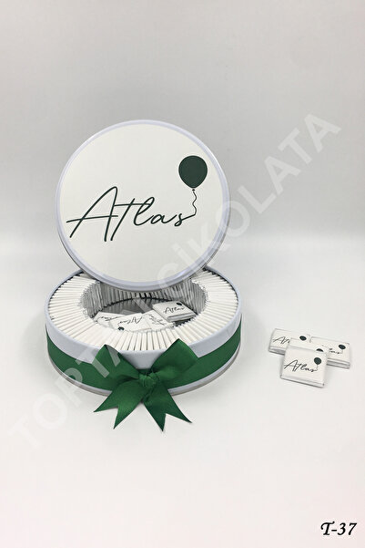 KAKAO AĞACI 100 Adet İsimli Erkek Bebek Çikolatası