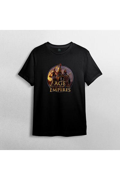 Pixxa Age of Empires Crew Neck 100% βαμβακερό T-shirt - Μοντέλο 1