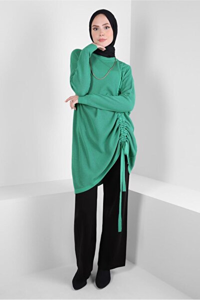 Alvina Плетена туника - Странично плисирана, Модел 44018