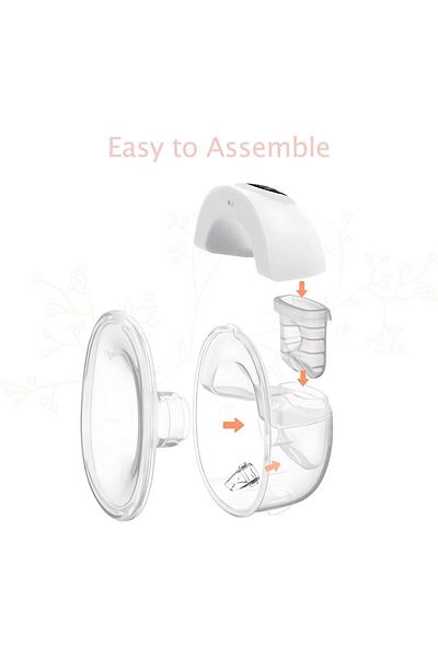 Blooming Blossom - Single Wearable Breast Pump - White