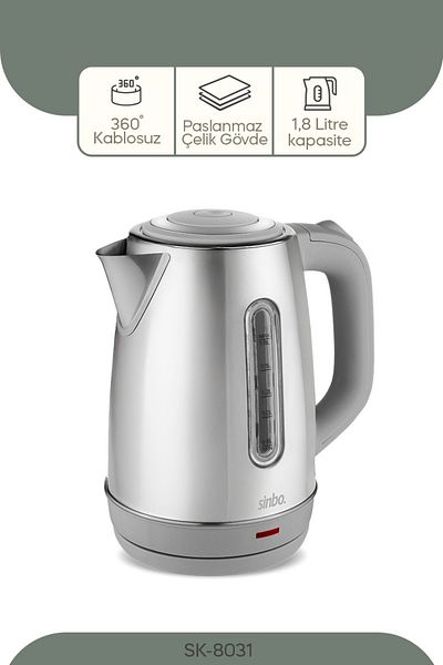 Sinbo Stainless Steel Inox Water Heater Kettle - Sk-8031