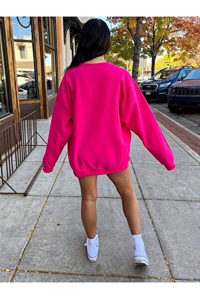 Lider Leather Hanorac imprimat cu gâtul în formă de O - Design elegant și con...