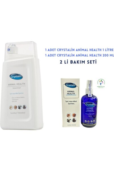 Orqinel Crystalin Animal Health Hibritplus 2 Li Bakım Seti // 1 Lt + 200 ml //