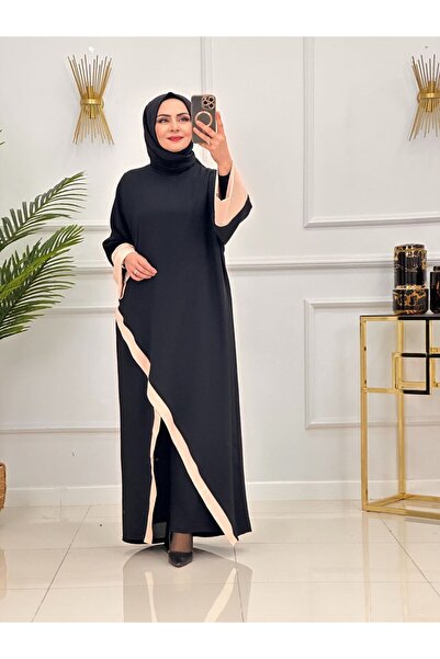 Enans Design طقم حجاب متقاطع مكون من قطعتين تونيك وبنطلون