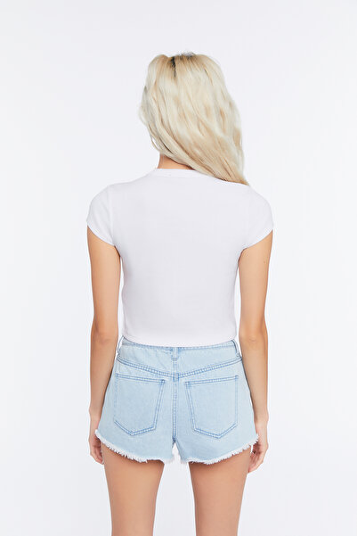 Forever 21 Palm Beach Grafik Kısa Tişört