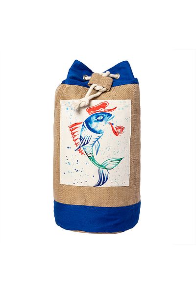 ANEMOSS Captain Fish Jute Bag
