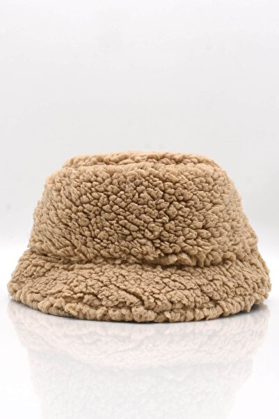 Külah Pălărie de iarnă din blană artificială Camel Plush pentru femei