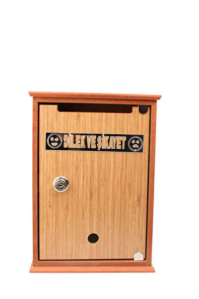 SELENA Wooden Wishing and Complaint Box with Lock Bambu
