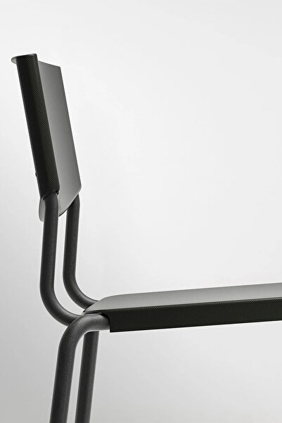 Binbirreyon Bar Taburesi Bar Sandalyesi İç İçe Geçebilir Siyah 63cm BC012