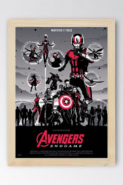 Saturn Pictură înrămată Avengers Endgame - Pictură poster Marvel Avengers
