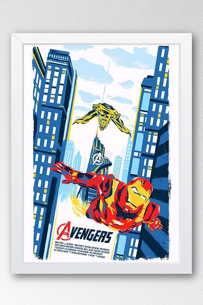 Saturn Pictură înrămată Avengers - Pictură poster Iron Man Marvel