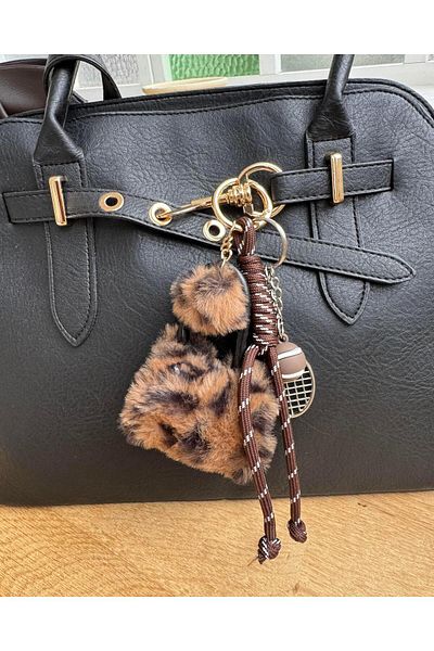 Tina İstanbul Geantă cu model leopard - Efect de farmec cu curea