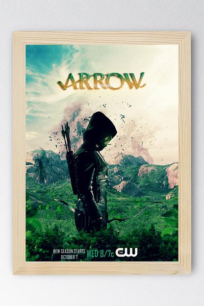 Saturn Arrow Framed Painting - Poster Painting