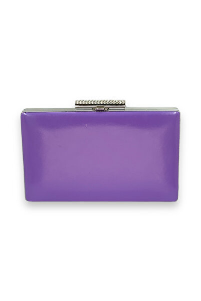 Generic Brand Purple Color Skin Leather Matte Leather Evening Dress Bag Eveni...