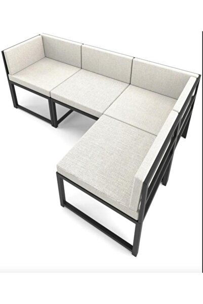 Home 4 KİŞİLİK BALON BAHÇE MUTFAK KÖŞE KOLTUK BEJ