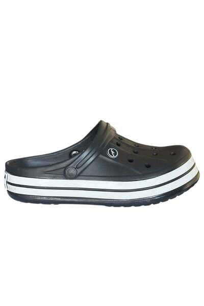 Akınal Bella E457 Black/White Men's Sabo Slippers