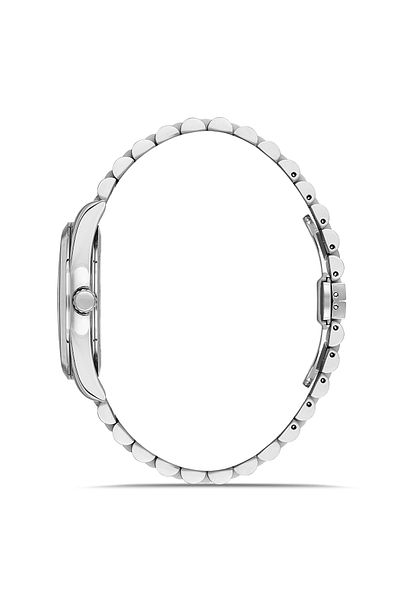 FERRO Silver Steel Band Men's Wrist Watch F11567Awt-A