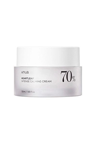 ANUA Heartleaf 70% intenzivní zklidňující krém - hydratační extrakt z listů srdce, 50 ml