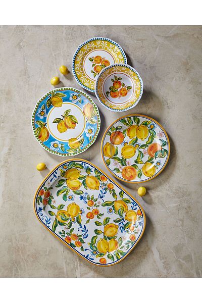 CHIARA ALESSI 28 Cm White Melamine Capri Dinner Plate
