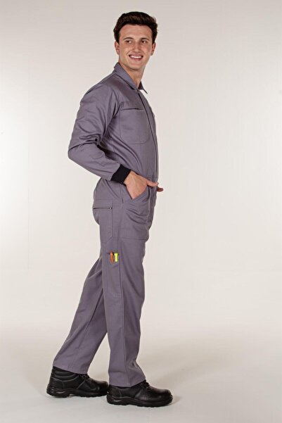 Mert Giyim Gray Sleeve Jumpsuit