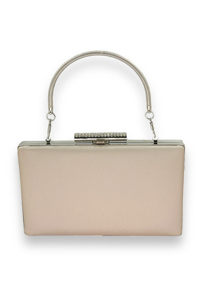 MidStore Beige Color Non-Scratch Non-Handprint Matte Satin Evening Dress Bag Evening Bag Portfolio Clutch Wedding Engagement