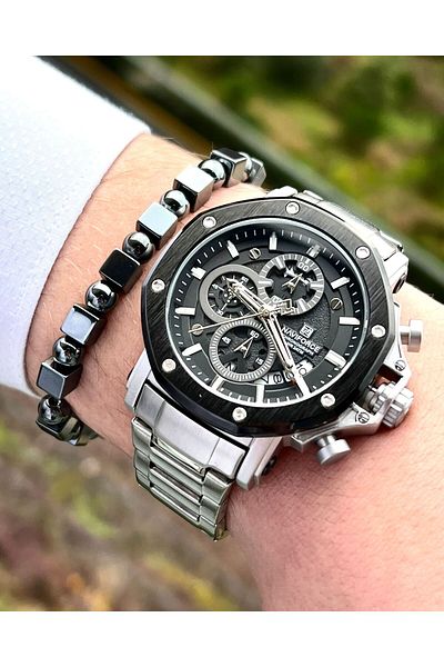 Naviforce Men's Watch Function Steel Band 2142