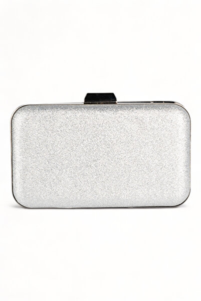 Generic Brand Silver Lamé Kumsim Evening Dress Bag Shiny 2026 New Season Glit...