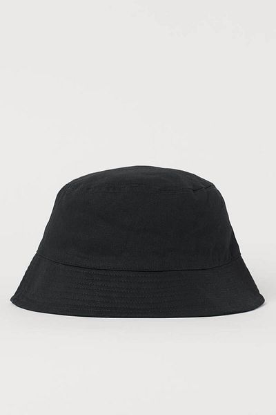 Külah Women's Premium Cotton Black Fisherman Bucket Hat