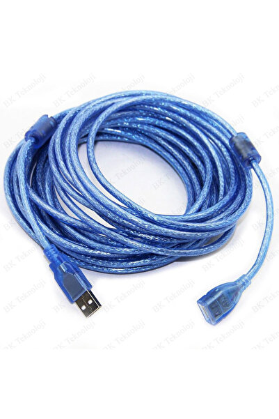 BK Teknoloji 10 Metre Usb 2.0 Dişi/erkek Uzatma Kablosu